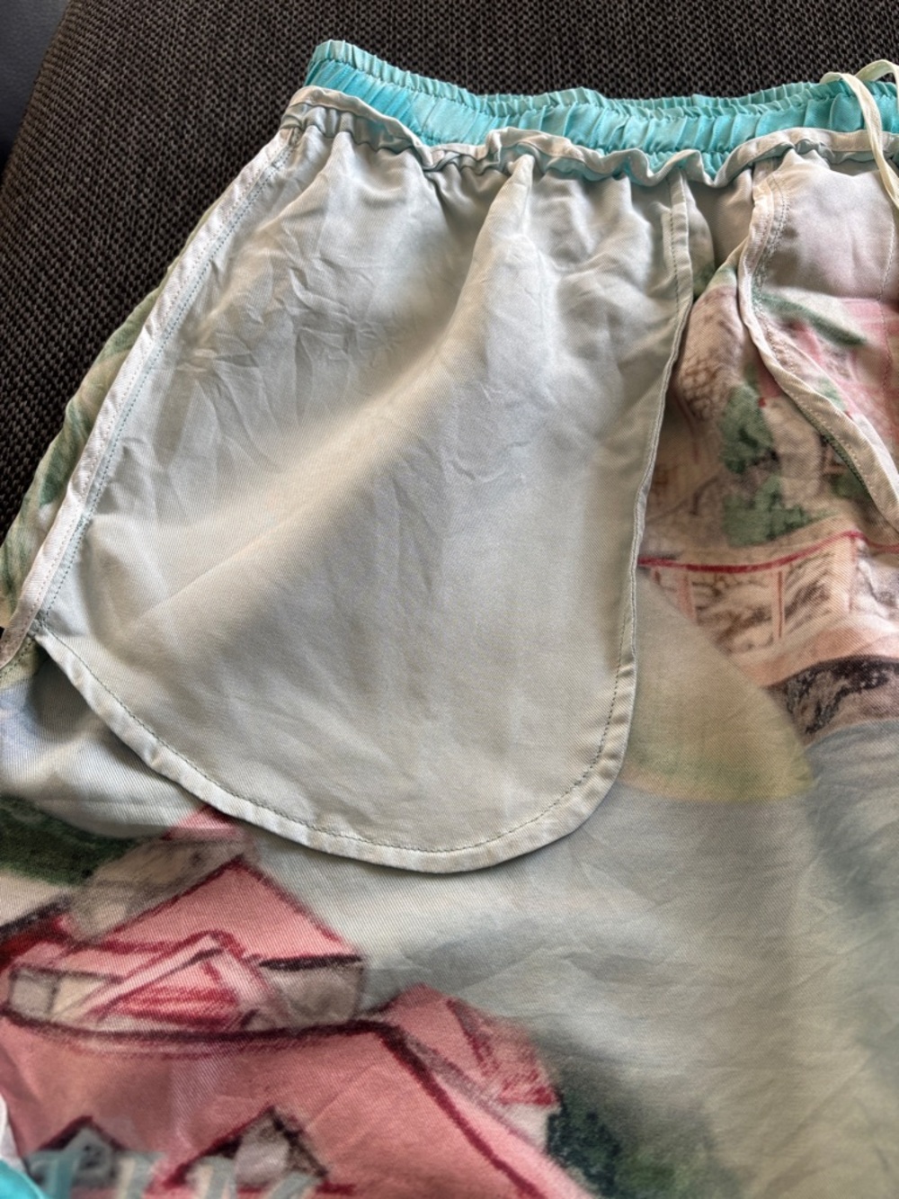 Tropical Print Swim Shorts with Drawstring - Picture 12 of 12